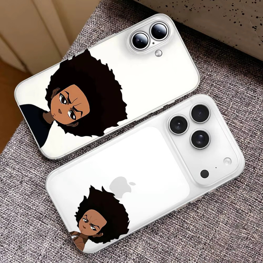 Junge Die B-Boondocks Handyhülle transparent stoßfest für iPhone 17 16 15 14 13 12 11 Pro Max Mini Plus - Bild 4
