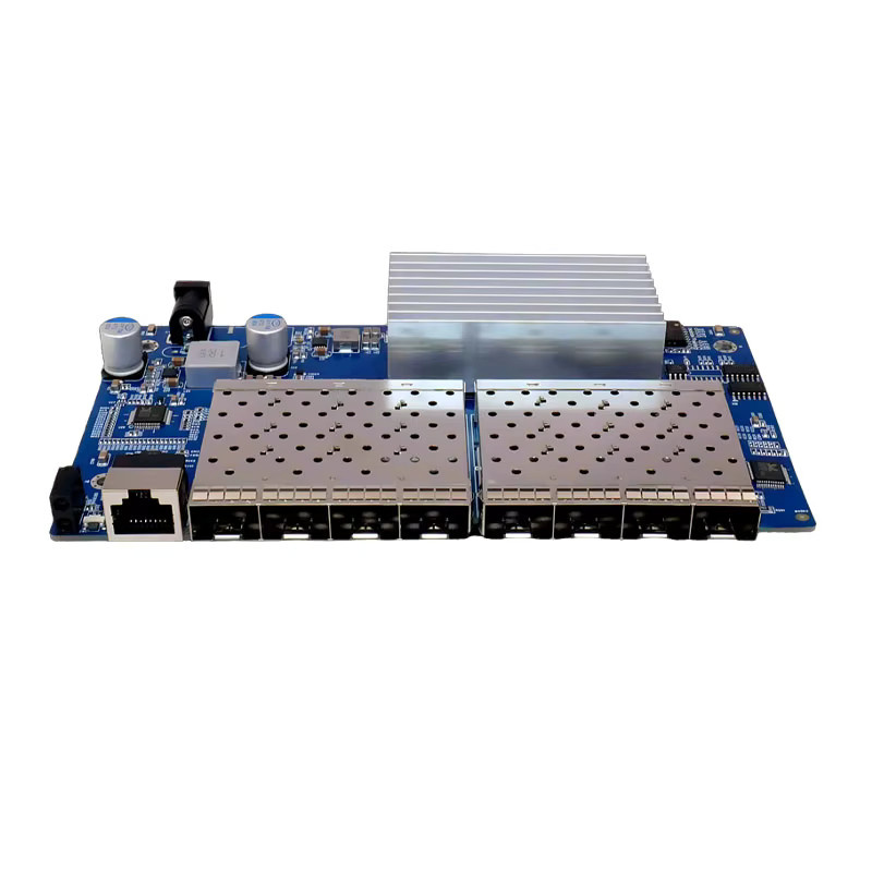 HICOMDATA L3 Managed Network Switch mit 8 x 10-Gigabit SFP+ Ports in Blau, unterstützt DHCP, dynamisches Routing, VLAN und Port-Aggregation - Bild 2