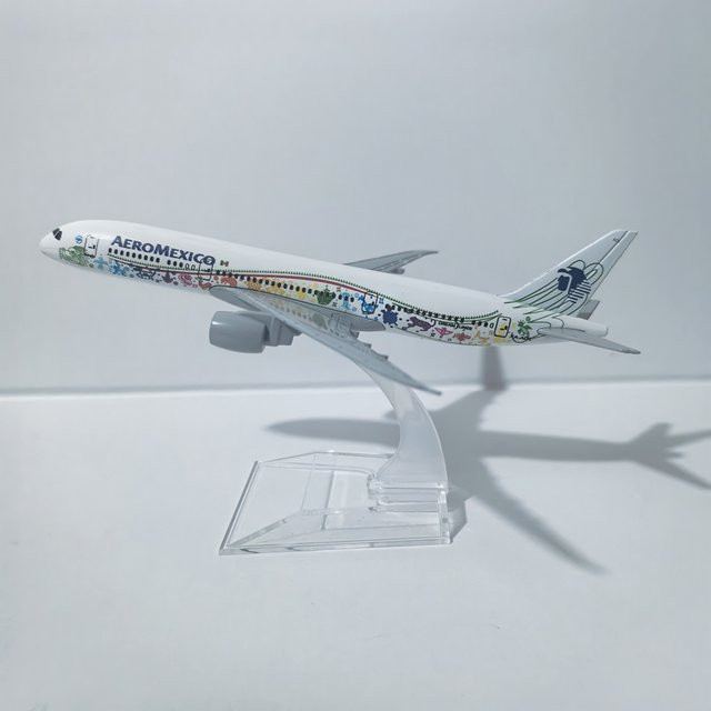 JASON TUTU Aeromexico Boeing 787 Flugzeugmodell, Maßstab 1:400, Metall, Weiß - Bild 1