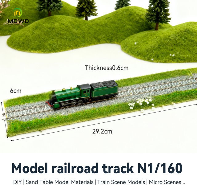 MDWD Titelmodell, Maßstab 1:160 (Spur N), Steinstraßen-Basisband-Simulationsgras - Bild 1