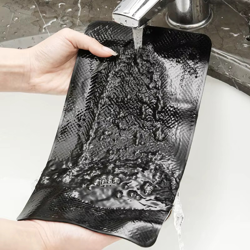 NIEEXW Antirutsch-Armaturenbrett-Matte aus Silikon in Schwarz zur Aufbewahrung von Handy und Sonnenbrillen - Bild 3