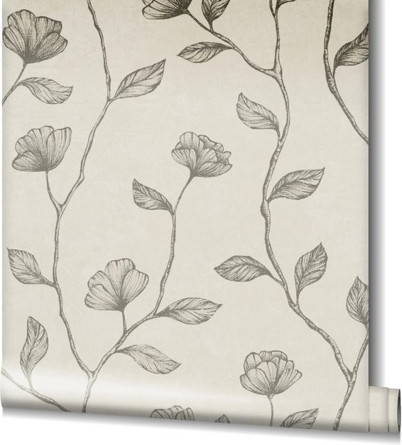 Marburg Vliestapete GZSZ Blumenoptik Floral in Beige, B: 0,53 m x L: 10,05 m - Bild 1