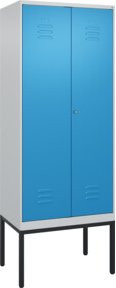 C+P PSA Doppel-Spind Classic PLUS Gestell mit 2 Abteilen und Zylinderschloss, H x B x T: 212 x 80 x 50 cm - Bild 1
