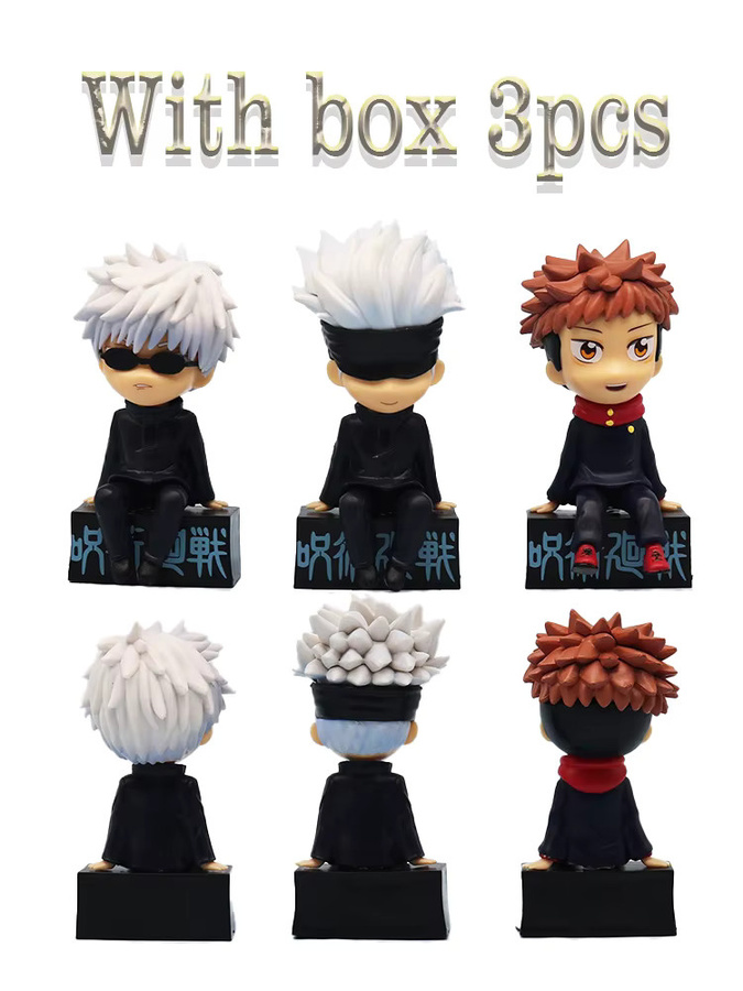 Bandai Jujutsu Kaisen Actionfigur, 3-teiliges Set, mit beweglichem Kopf - Bild 4