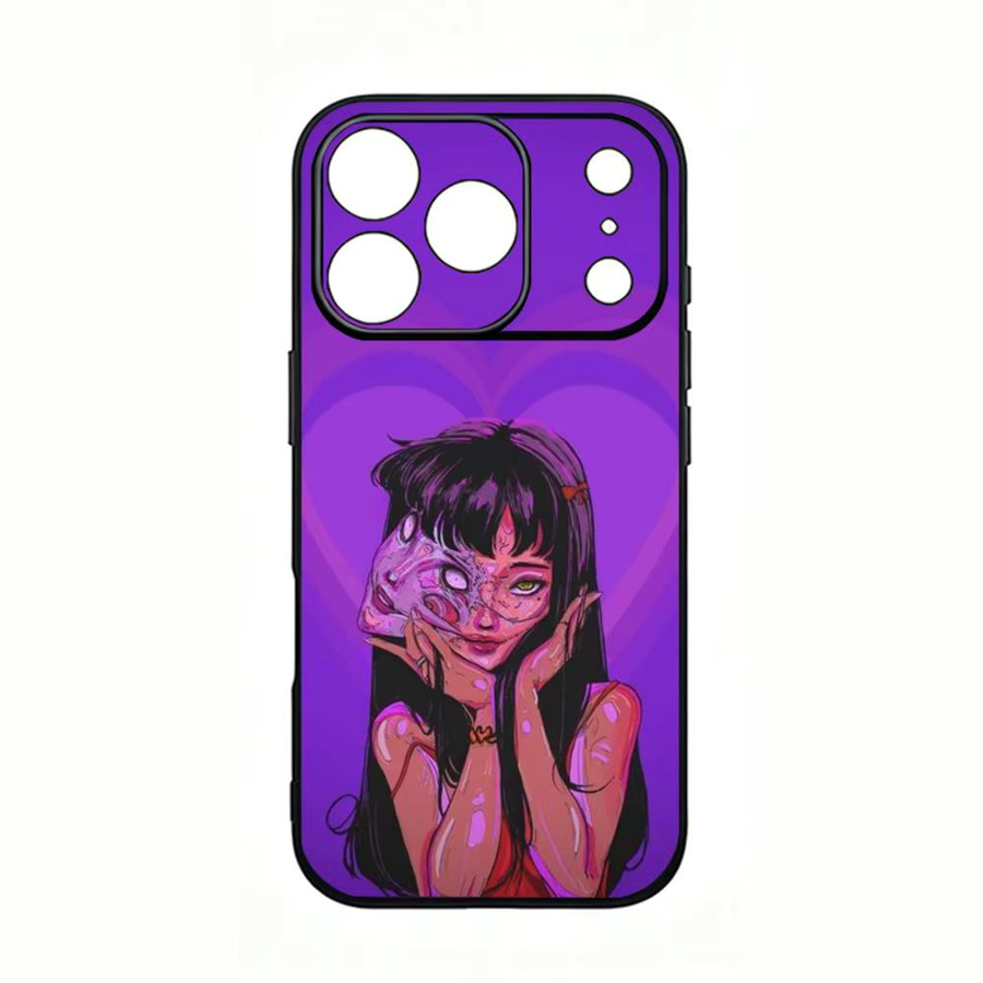 Horrorfilm T-Tomie Handyhülle für iPhone 17 16 15 Pro Max in Schwarz mit Satin-Glanz-Finish - Bild 4