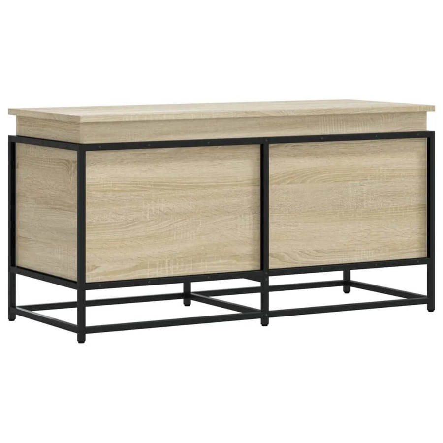 vidaXL Aufbewahrungsbox mit Deckel Sonoma Eiche, B/T/H: 100 x 40 x 51,5 cm - Bild 2