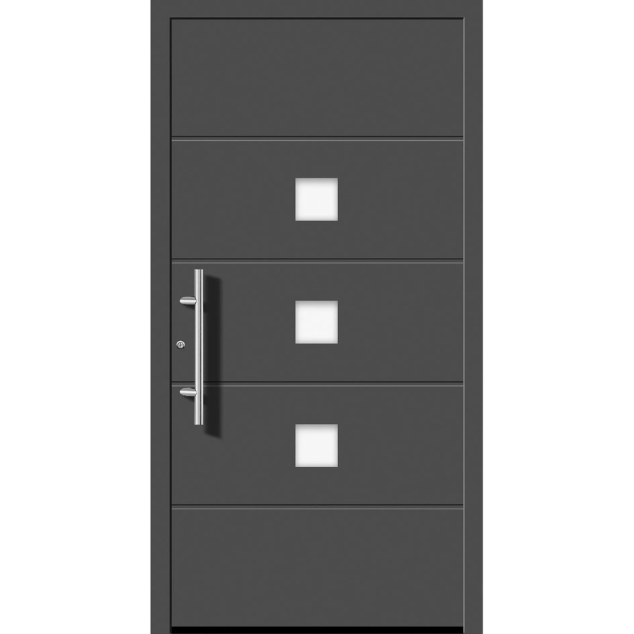Aluminium-Haustür Splendoor Moderno M380/B in Anthrazit Metallic, Anschlag Links, B: 110 cm, H: 210 cm - Bild 2
