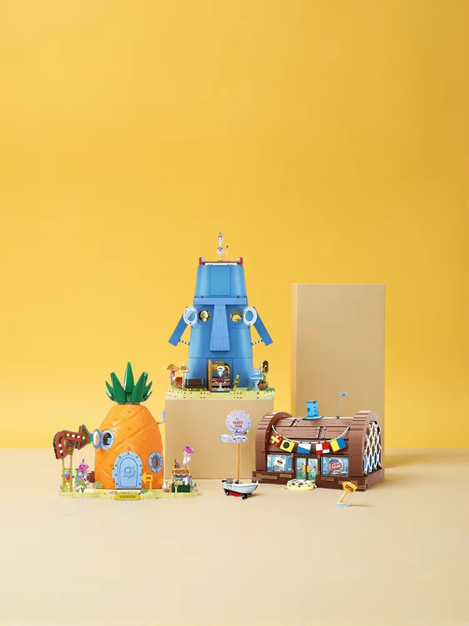 AREA-X Spongebob Krusty Krab Restaurant Squidward Modell-Bausteine - Bild 4