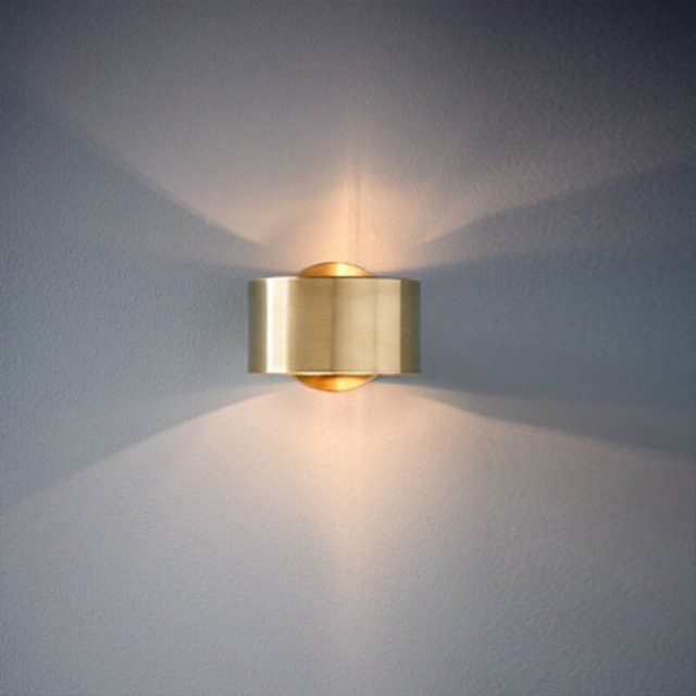 Claeted Wandlampe im Nordic Design in Gold für Wohnzimmer, Schlafzimmer und Esszimmer - Bild 1