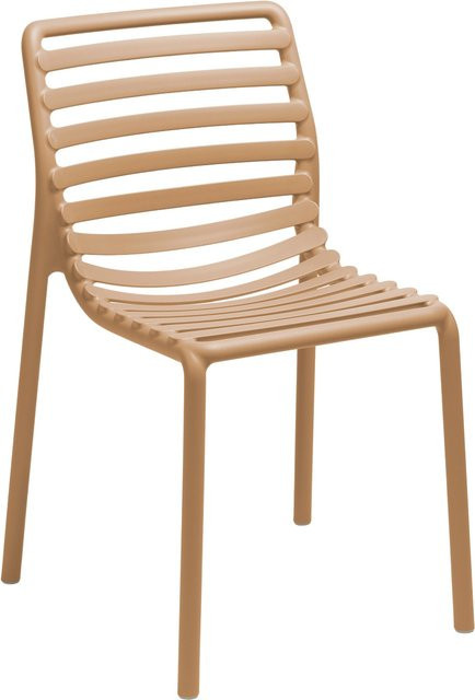 Nardi Doga Bistrostuhl aus Fiberglas in Braun und Beige für Garten und Terrasse - Bild 1