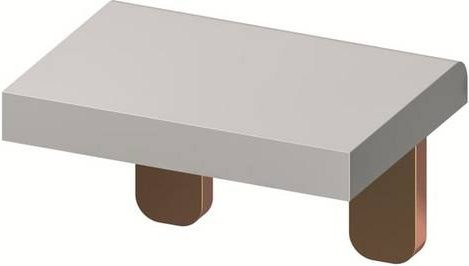 ABB 2CCS800900R0411 Polverbinder für 2 Pole, Nennstrom 50A, Farbe: Grau, 10 Stück - Bild 1