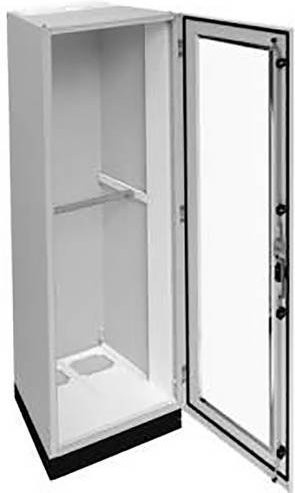 Hager Schrank aus Stahl in Lichtgrau (RAL 7035), B/T/H: 55 cm x 40 cm x 195 cm - Bild 1