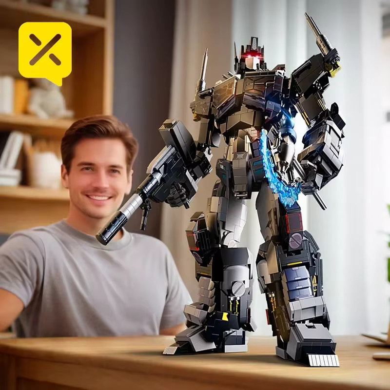 TOYLINX Transformers Optimus Prime Knight Roboter, Action Figur, mit LED Licht - Bild 3