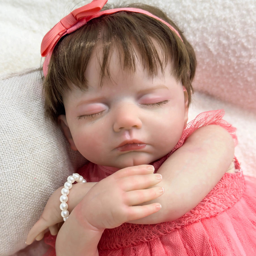 NPK Reborn-Baby Neugeborenenpuppe, 18-Zoll, lebensecht, weiche Haptik - Bild 2