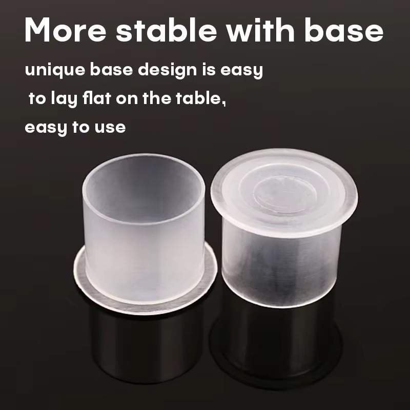 POSEIDON Tattoo Ink Cups mit Basis, Kunststoff, 1000 Stück - Bild 2
