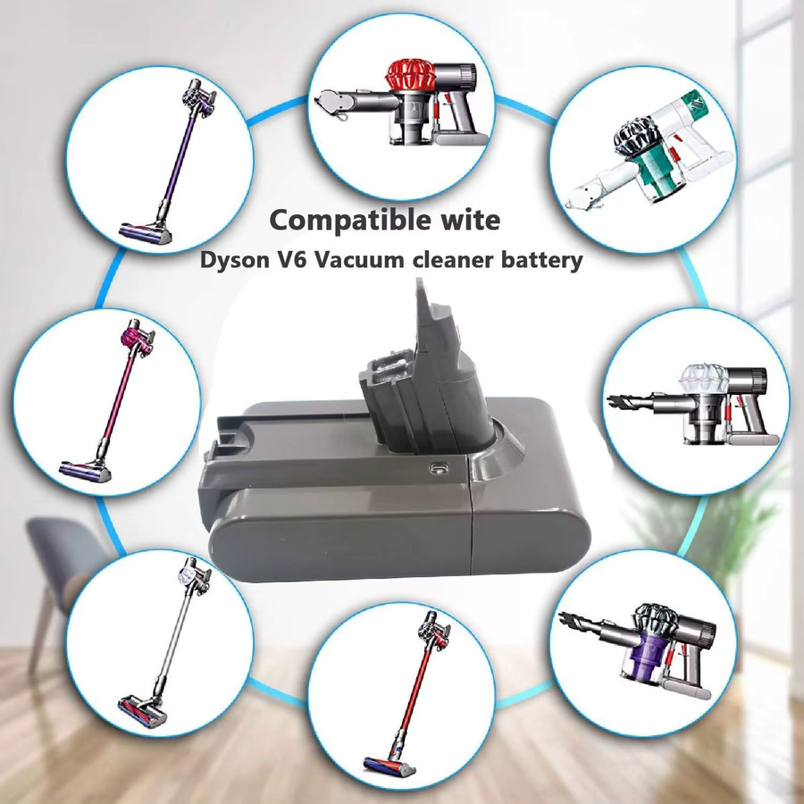 Powtree Ersatzakku 21,6 V kompatibel für Dyson V6 DC58 DC59 DC61 DC62 DC72 DC74 Animal Motorhead SV03 SV04 SV05 SV06 SV07 SV09 - Bild 3