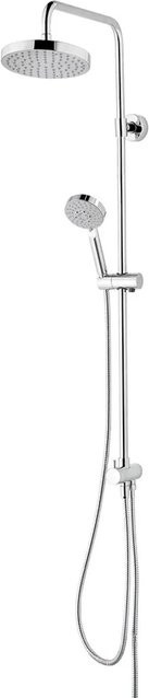Schulte Duschsystem Modern mit Regendusche, Handbrause und Umsteller in Silber, H x B: 110,4 x 47,5 cm - Bild 1