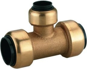 Schneider Electric T-Steckverbinder STV-TS15 aus Messing in Gold - Bild 1