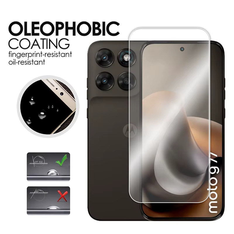 Motorola Moto G77 G67 G57 Power Displayschutz aus gehärtetem Glas und Objektivfolie, transparent - Bild 3