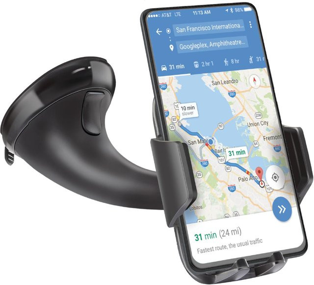 SBS Autohalterung Freeway Smartphonehalterung mit Saugnapf in Schwarz - Bild 1
