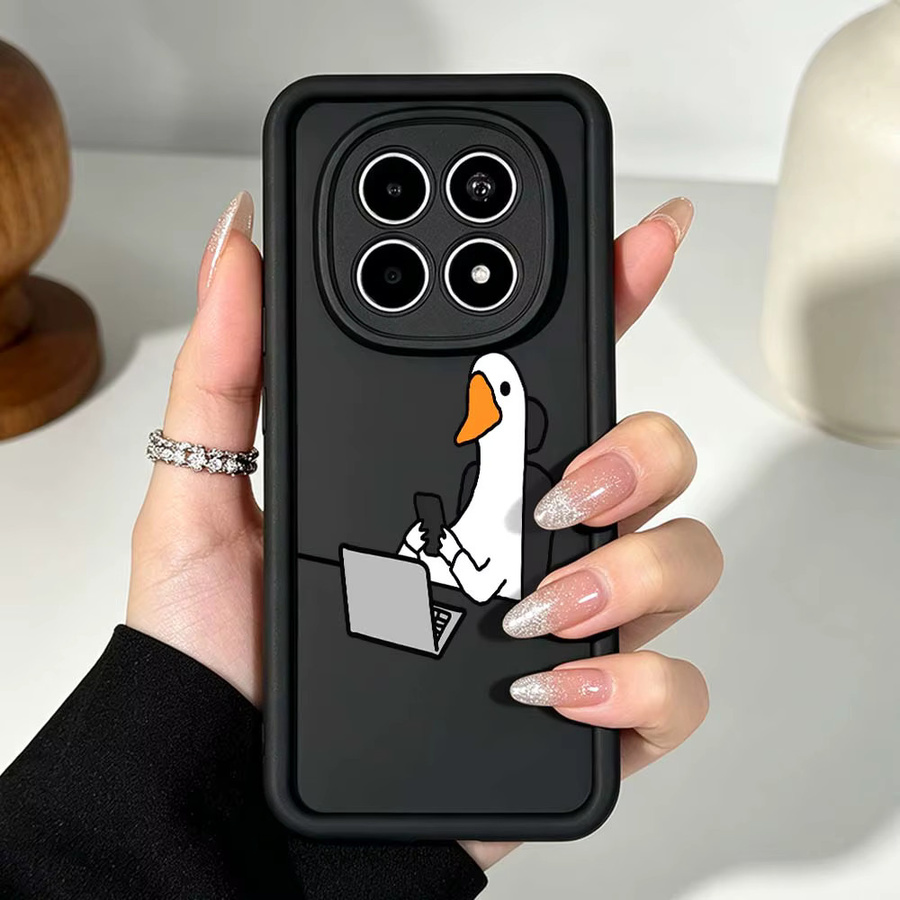 Handyhülle mit Cartoon Working Duck Design für Xiaomi Redmi Note 14 13 12 11 10 Pro Plus 5G/4G - Bild 2