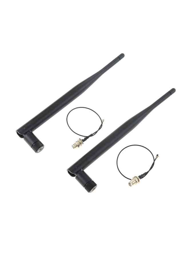 2 Sets 868 MHz Antennen mit 15 cm IPEX-Verlängerungskabel für Meshtastic LoRA ESP32 LoRa OLED-Board, omnidirektional mit 3dBi Gain und SMA-Stecker, Schwarz - Bild 1