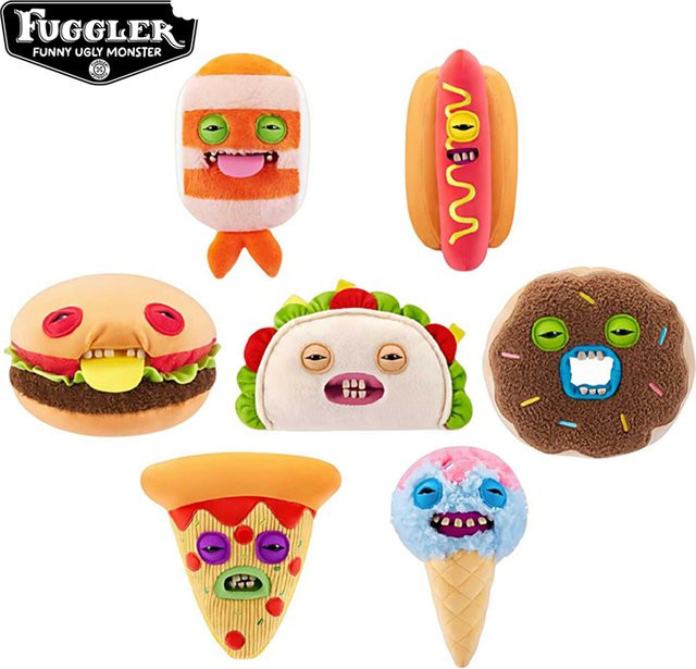 Fuggler Fuggalicious Serie Hamburger Hot Dog Donut, Plüschpuppen - Bild 1