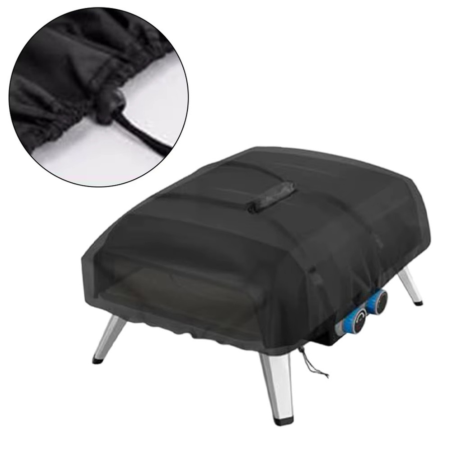 LEENKEA Pizzaofen-Abdeckung für Tefal Pizzaofen, wasserdichte Schutzhülle aus Polyester, Schwarz, B/T/H: 52,0 x 35,0 x 71,0 cm - Bild 3