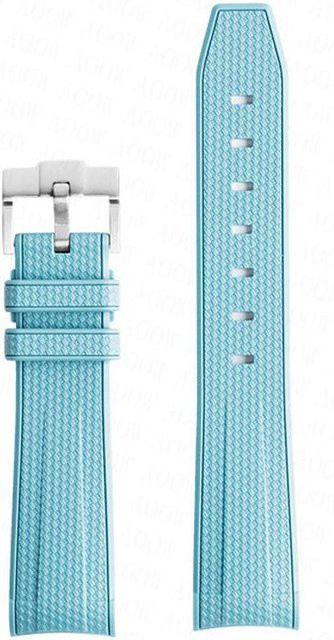 Uhrenarmband MoonSwatch Seamaster 300, Silikon, 20mm, See-Blau, Unisex - Bild 1