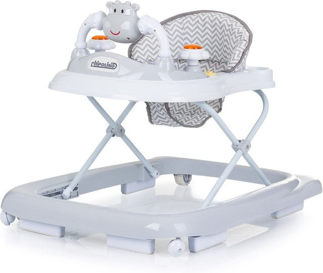 Chipolino Lauflernhilfe Little Cow in Grau mit Musik, Licht und Räder-Stopper sowie Höhenverstellung - Bild 1