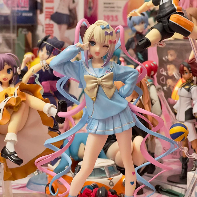 Bandai Needy Girl Overdose Anime-Figur, Actionfigur, 18cm, mit Katze - Bild 1