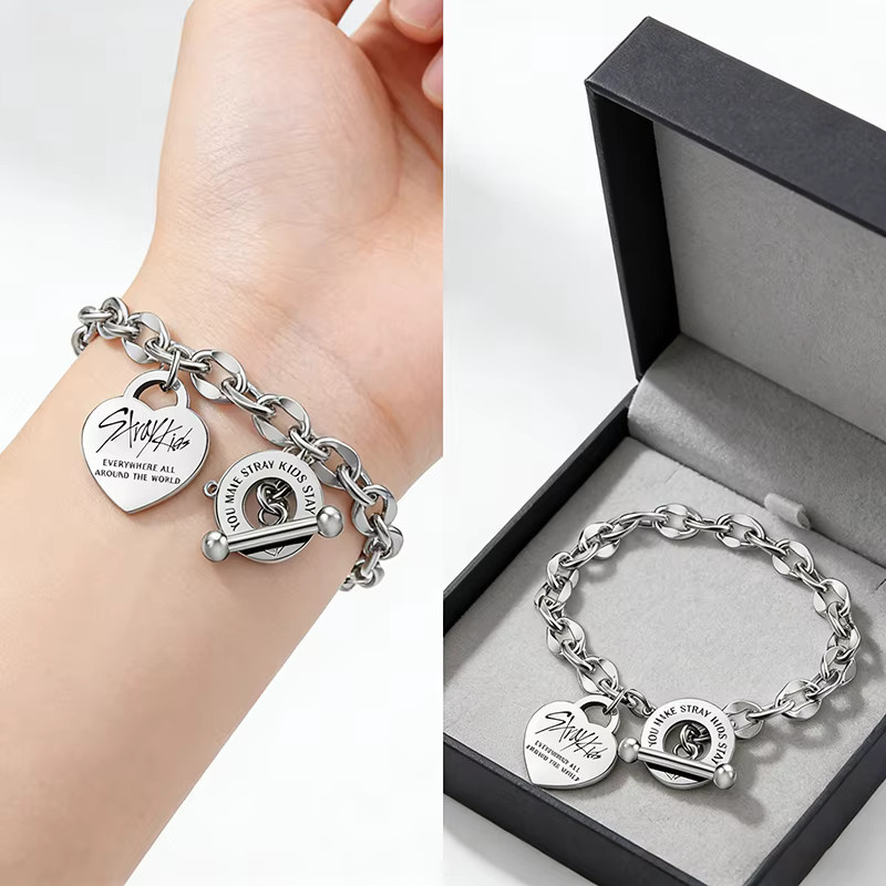 SKZOO Armband Edelstahl, Silber, Unisex - Bild 2