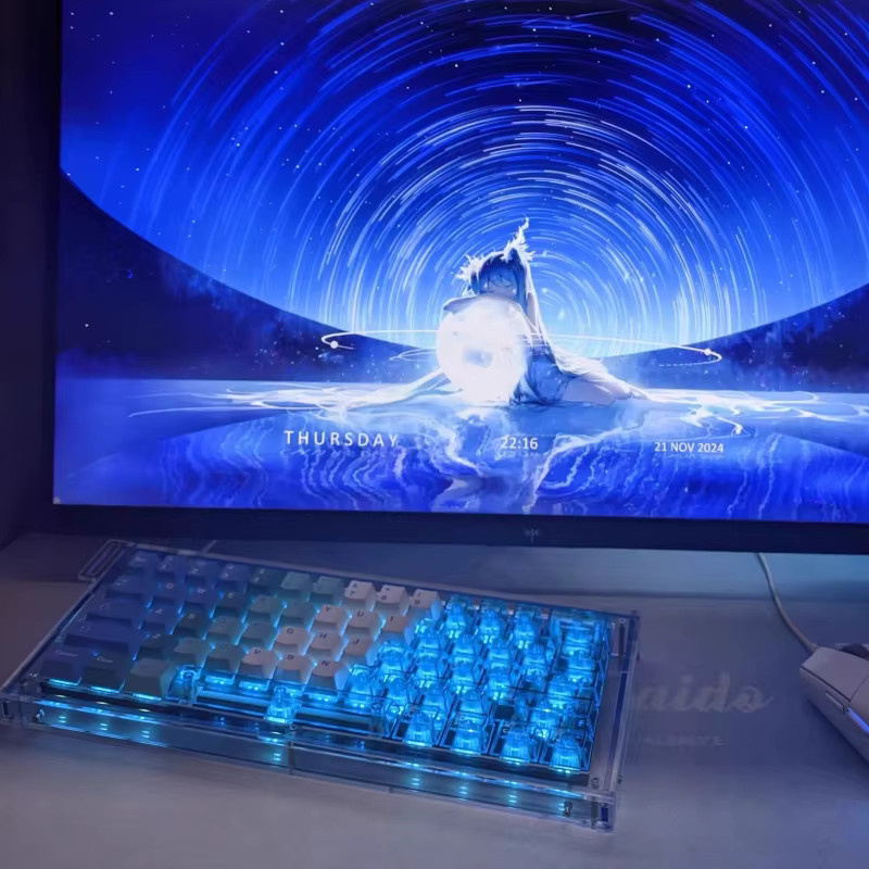 MADCATZ GH60 Acryl mechanische Tastatur Shell transparent lila für Made60 Tastatur - Bild 2