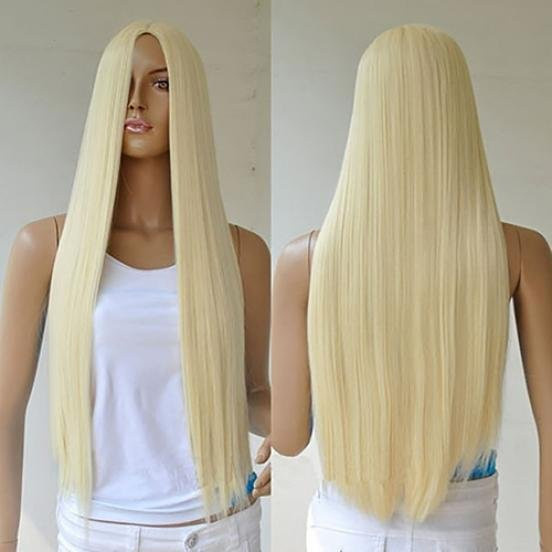 Broadfashion Beauty Care Damen-Perücke, blond, synthetisch, ohne Pony - Bild 1