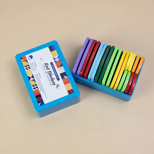 20-teiliges Premium-Strickblocker-Set aus Edelstahl in Weiß und Multicolour mit Kämmen und Matten für dein DIY-Strick- und Häkelzubehör - Bild 1