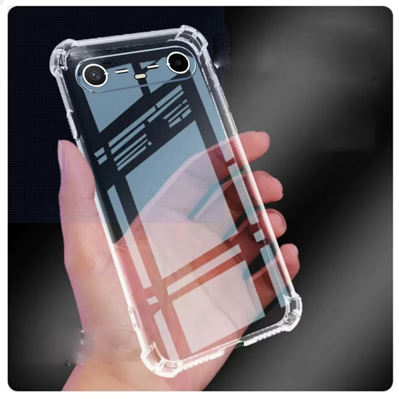 Stoßfeste und rutschfeste TPU-Schutzhülle für Tecno Pova Slim KM9 und Spark SLIM KM7k in Transparent - Bild 2