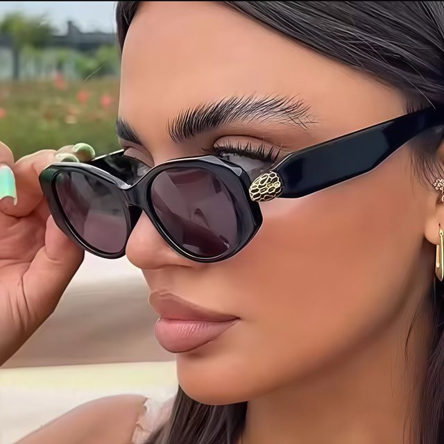 AINII Sonnenbrille, Vollrand, Kunststoff, Schwarz, Unisex - Bild 1