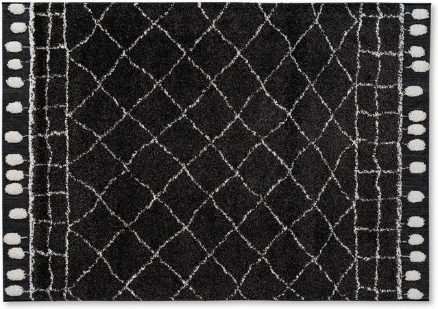 Schöner Wohnen Teppich Winsome Raute Schwarz B: 140 cm, T: 200 cm - Bild 1