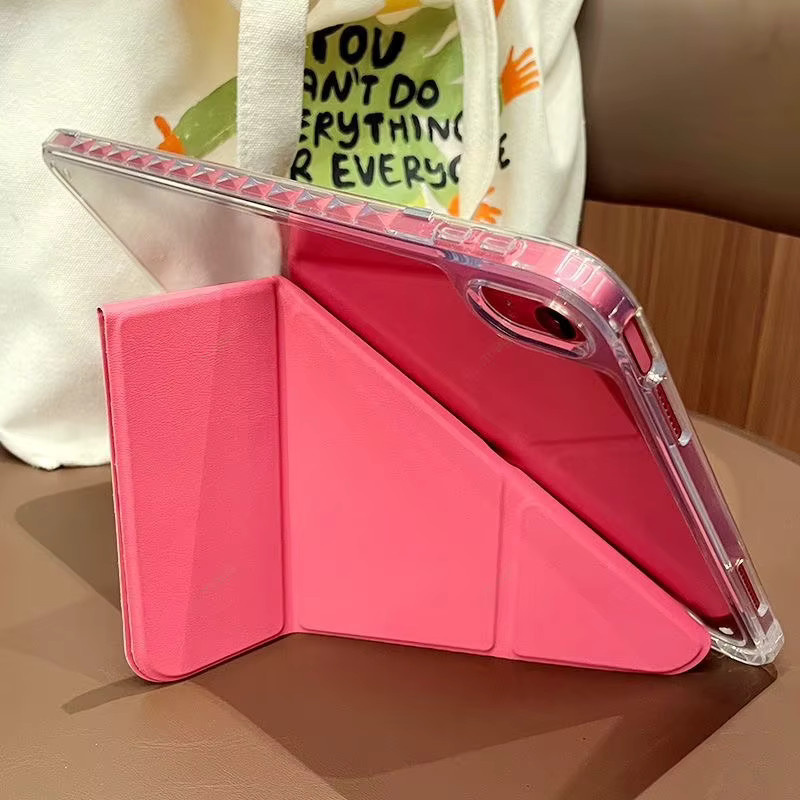 Multifunktionaler Faltständer Ronnagar iPad Hülle in Weiß und Pink - Bild 3