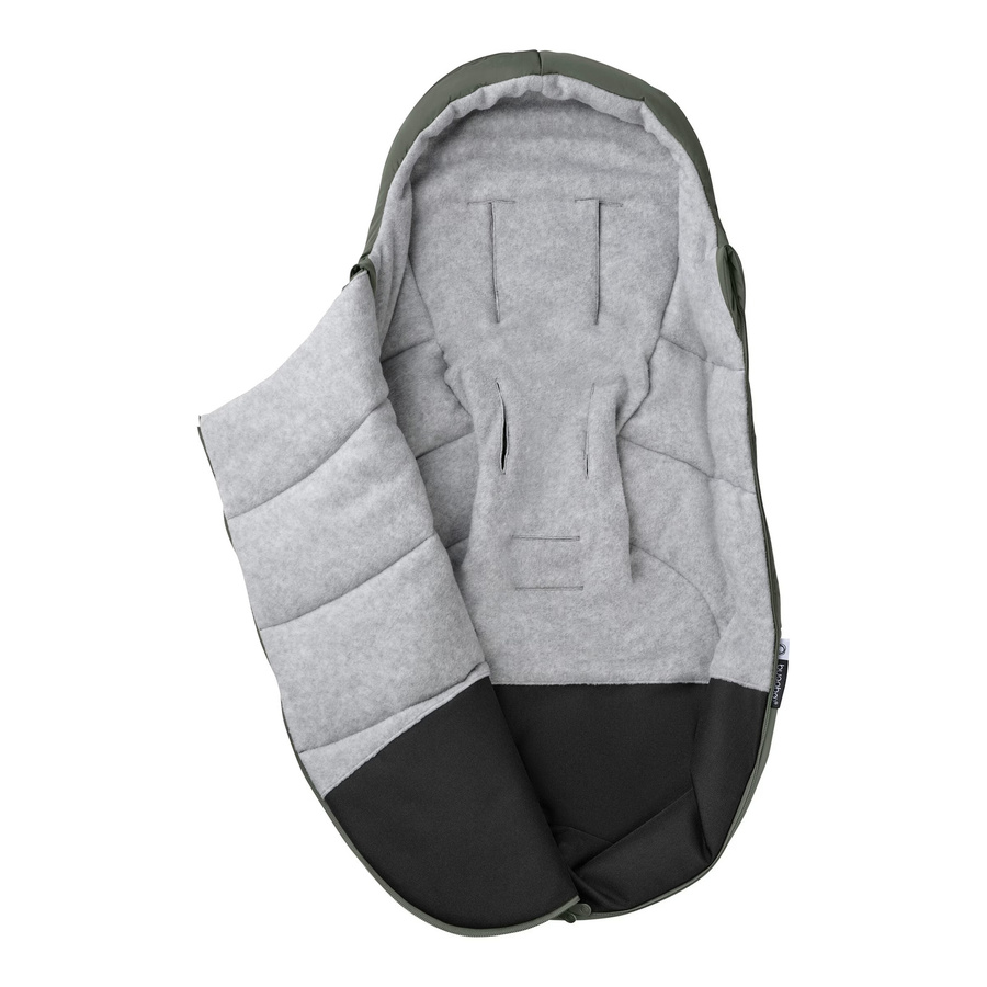 Bugaboo Fußsack aus Fleece in Grün mit reflektierenden Elementen und faltbarer Funktion - Bild 2