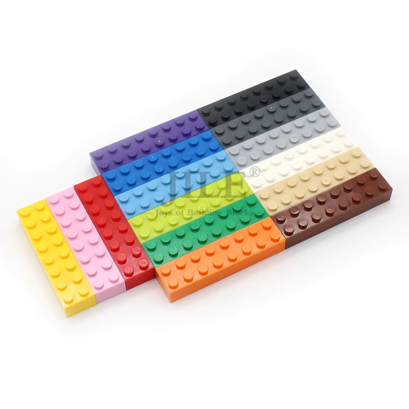 jile Moc Baustein Dicken Ziegel 2x8, 40-teiliges Set, Grün, Bunt / Mehrfarbig - Bild 2