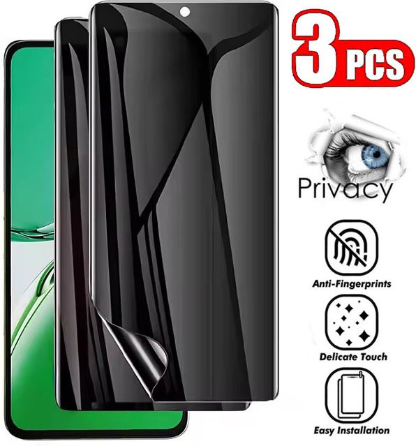 3er-Set Anti-Spy Privatsphäre Hydrogel Displayschutz für Motorola Moto G Power Stylus 5G 2023, E13, G13, G14, G23, G34, G53, G53y, G53j - Bild 1