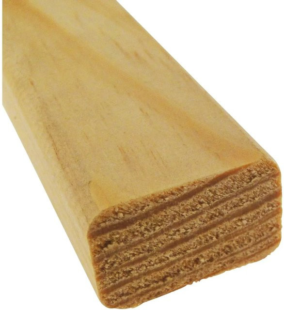 Banklatte Kiefer von Döllken Profiles in Braun und Beige, H x B x T: 90 x 3,0 x 1,9 cm - Bild 1