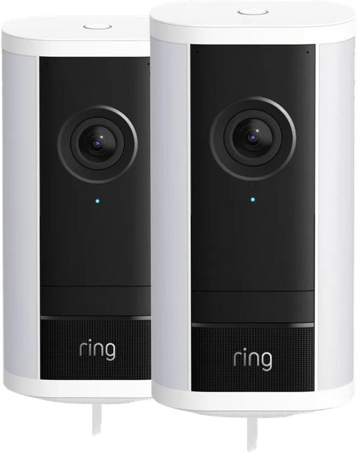Ring Spotlight Kamera Pro 2. Generation Weiß Doppelpack kabelgebunden mit WLAN - Bild 1