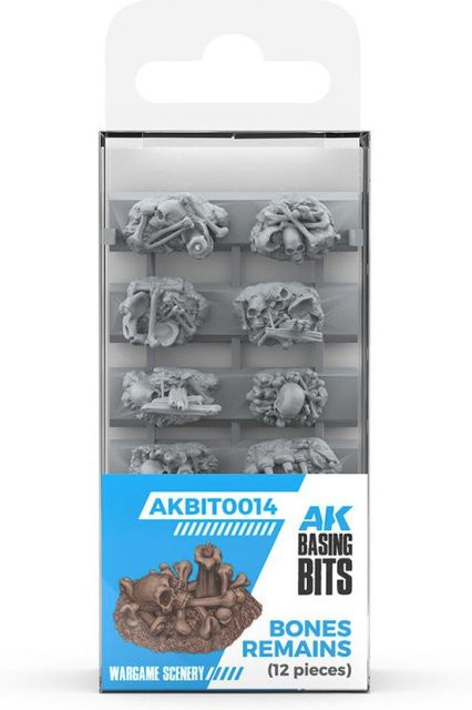 AK Interactive Bones Remains Basing Bits, 12-teiliges Set - Bild 1