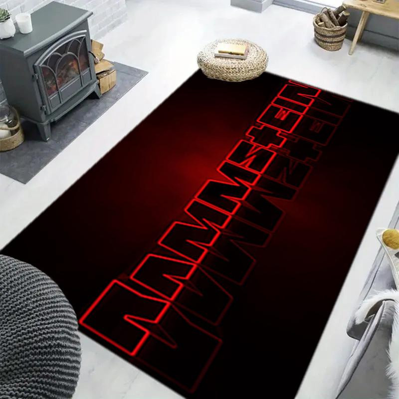 Cartoon Home Textiles Rammstein Rechteckiger Teppich mit Aufdruck, Schwarz, B: 230 cm, T: 160 cm - Bild 3