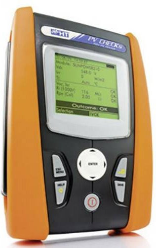 HT Instruments PV CHECKs Plus Installationstester-Set in Orange, kalibriertes VDE-Prüfgeräte-Set nach VDE-Norm 0126 - Bild 1