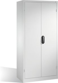 C+P Werkzeugschrank mit Drehtüren, 3 Böden und 3 Schubladen in Lichtgrau, H: 195,0 cm, B: 93,0 cm, T: 50,0 cm - Bild 1