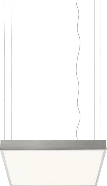 Rendl Pendelleuchte Structural LED aus gebürstetem Aluminium in Silber, B/T/H: 55 x 55 x 55 cm, 48 W - Bild 1
