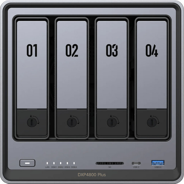 UGREEN NASync DXP4800 Plus Netzwerk-Speicher in Grau mit USB-C Anschluss - Bild 1